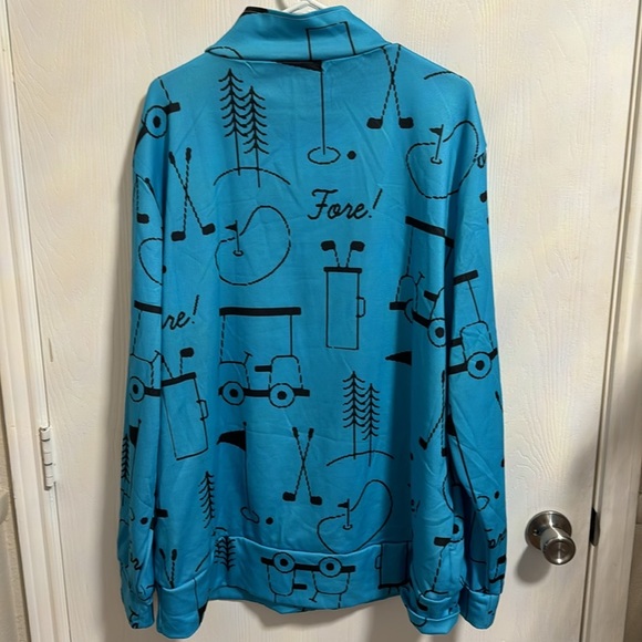 Women’s Lightweight Pullover Sweatshirt Golf Fore Sports Fun Golfer Pockets 2X - Picture 5 of 9